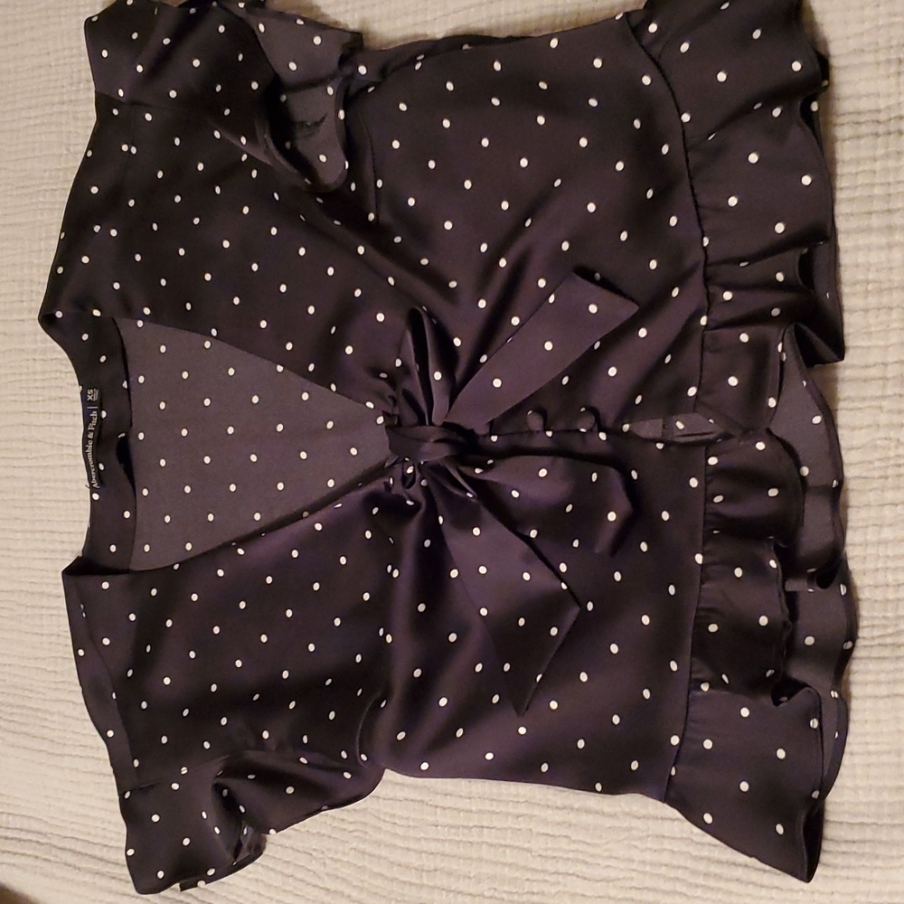 Abercrombie Satin Tie Top